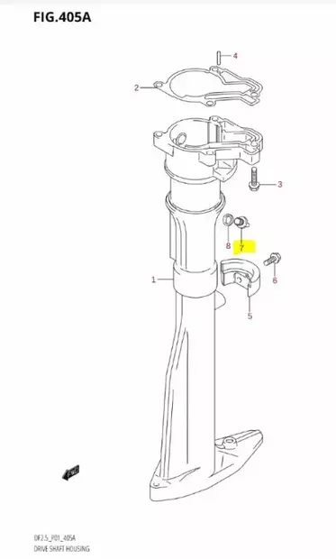 Merkkivesisuutin/Union Water Insp Suzuki DF2.5/K9 - Suzuki osat perämoottorille - 42808 - 2