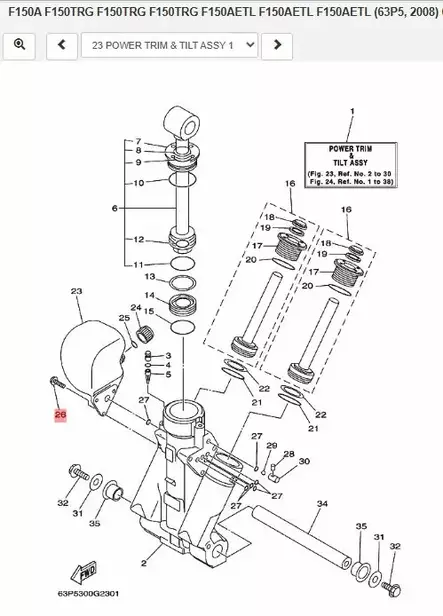 Pultti Body Reservoir/Bolt Screw (L:14mm) Yamaha - Yamaha muut - 11568 - 2