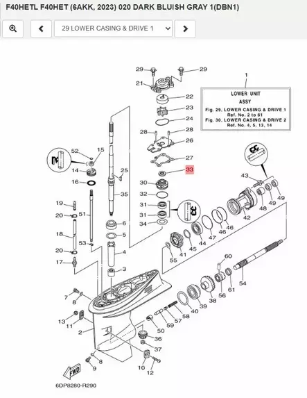 Tiiviste Vesipumppu/Cover Oil Seal Yamah - Yamaha muut - 40478 - 2