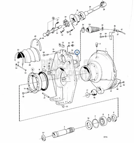 TIIVISTE/Volvo Connecting Components AQ - Sisäperämoottorin osat - 6458 - 2