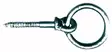 GALVANOITU VENERENGAS PUUKIERTEELLÄ 6 X 50 MM - Veneen kansihelat - M9511025008 - 1