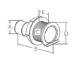 ITSETYHJENNYS LÄPIVIENTI SUORA 38MM - Veneen LVI - M9515030078 - 2
