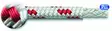 KÖYSI ORION 300 8MM VALKOINEN/PUNAINEN - Veneen kiinnitys - M9518113008 - 2