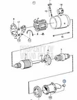 LAAKERI/Käynnistysmoottori/Starter Motor Volvo Penta - Sisäperämoottorin osat - 6588 - 1