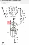 Tiiviste/Gasket Oil Pan Yamaha F8A/B F9.9A/B 85-86 - Yamaha muut - 6188 - 3