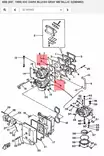 Tiiviste Kaasariin/Gasket Intake Yamaha E48CMHS 55BET/B/BE/BM - Yamaha muut - 5908 - 2