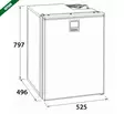 Jääkaappi ELEGANCE 85L 12/24V, MUSTA - Jääkaapit ja pakastimet - 51088 - 3
