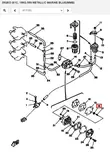 Jousen Vaste/Seat Spring (Fuel) Yamaha 20-250hv - Varaosat ja lisävarusteet - 52618 - 1