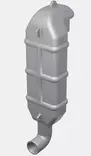 Joutsenkaula VETUS 45mm Pakoletkulle - Pakojärjestelmät veneisiin - 9098 - 1