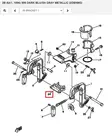 Kallistuksen Tuki/Receiver Thrust Yamaha 2B 2C - Varaosat ja lisävarusteet - 52608 - 1