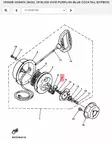 Käpälä Käynnistin/Pawl Drive Starter Yamaha Kelkka BR250 VK540 - Yamaha Moto - 21248 - 2