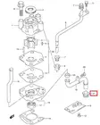 Kumitiiviste Vesiputkeen/Grommet Suzuki DT9.9/15 DF9.9/15 - Suzuki osat perämoottorille - 50468 - 1