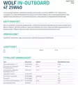 Moottoriöljy WOLF 25W40 4L (4-Tahtiset) - Perämoottorin Jäähdytys - 32718 - 2