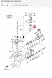 O-Rengas Vesipumppu/O-Ring Water Pump (55X) Yamaha 9.9F 15F - Yamaha varaosat - 52668 - 1