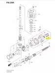 Potkuriakselin Stefa/Oil Seal 25x38x8 Suzuki DF70A DF80A DF90A DF100B - Suzuki osat perämoottorille - 41978 - 2