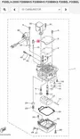 Suojakumi/Cover Plunger Cap Yamaha F9.9H-F40B Carburetor - Yamaha muut - 25028 - 2