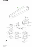 Suzuki Jakohihna DF60/70 Timing Belt - Suzuki osat perämoottorille - 36978 - 2