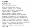 Venttiilikopan Tiiviste (Ylempi)/Gasket - Sisäperämoottorin osat - 6608 - 3