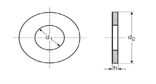 Aluslevy 6,4x18mm 20pakk. - Mutterit ja ruuvit veneisiin - D112688 - 1