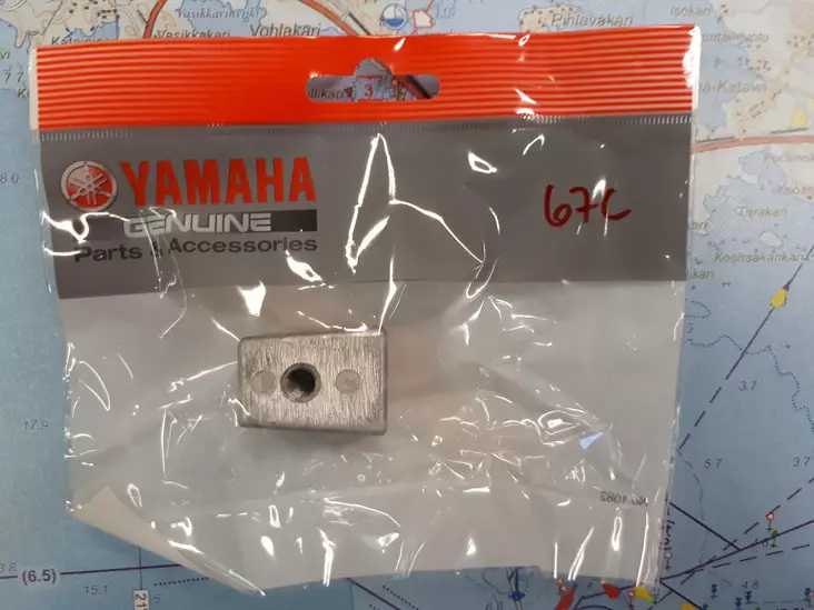 Anodi Yamaha Lower Casing 40-60hv -2000+ - Yamaha sinkkianodit - 5998 - 1