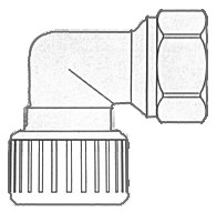 Hydrofix 3/4 elbow fem/fem - Veneen vesihanat ja pesualtaat - D135008 - 1