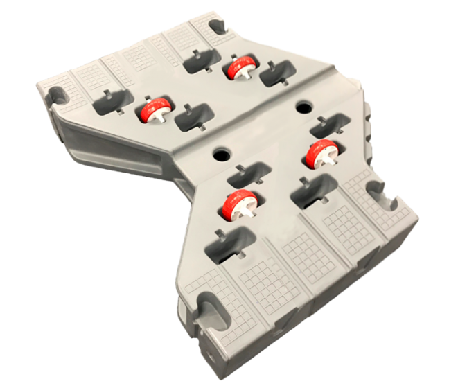 JetPort Flexi lisämoduli keskikoko, harmaa - Jettilaiturit - D328678 - 1