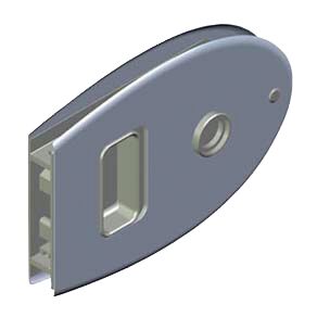 LIUKUOVEN LUKKO MF-FLUSH RST OVAALI - Veneen lukot ja saranat - M9516032318 - 1