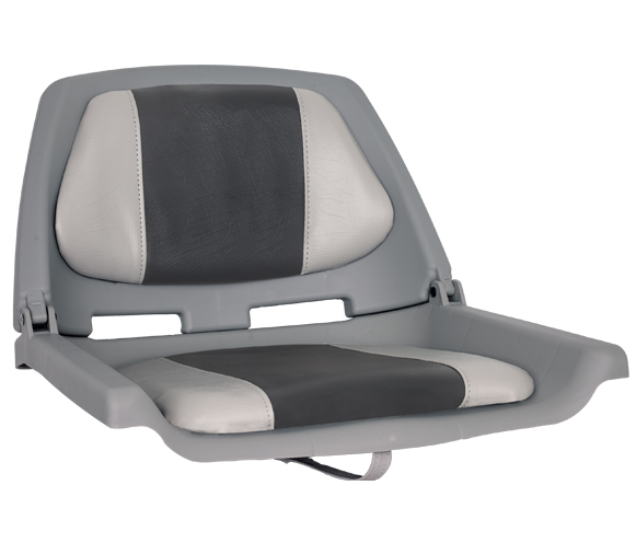 OS FISHERMANS SEAT FOLDING PADDED GREY/CHARCOAL - Veneistuimet ja istuinten jalat - D241098 - 1