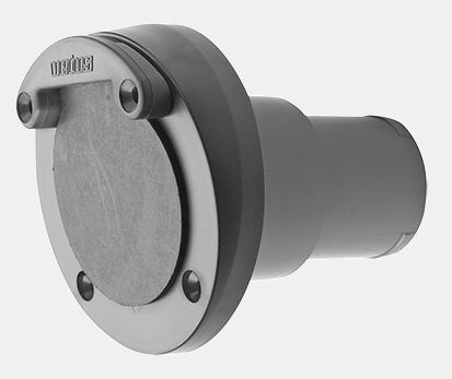 Pakoletkun läpivienti, Ø 45 mm, läpällä VETUS - Pakojärjestelmät veneisiin - 10878 - 1