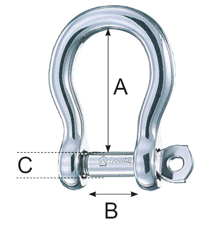 SAKKELI D-MALLI 5MM LUKIT. RST - Lowrance vene-elektroniikka - M9513033858 - 1