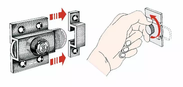 SALPA KROMATTUA MESSINKIÄ - Veneen lukot ja saranat - M9516002038 - 1