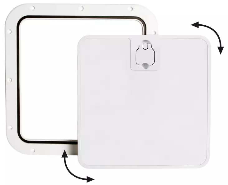 Tarkistusluukku valkoinen 375x375mm - Huolto- ja tarkistusluukut veneisiin - D160018 - 1