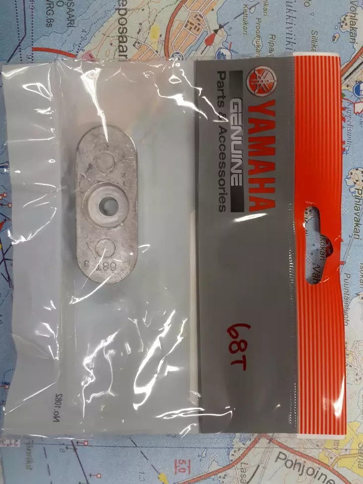 Anodi Yamaha Lower Casing F6A F8C F9.9F - Yamaha sinkkianodit - 10768 - 1