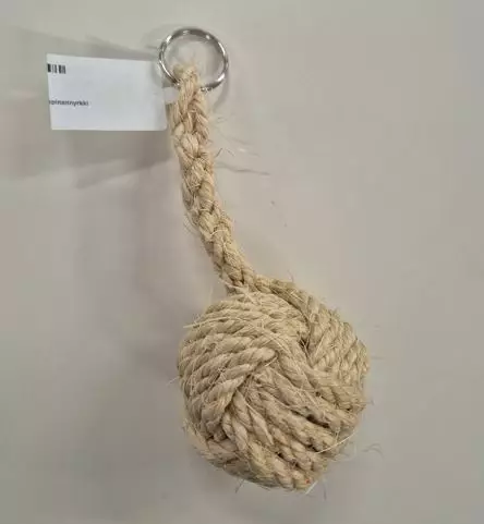 Avaimenperä Apinannyrkki Sisal-Köydestä valmistettu KELLUVA - Lahjavinkit veneilijöille - 43438 - 1