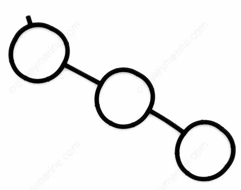 Imusarjan Tiiviste/Gasket Manifold 1 F30-F40 Yamaha - Yamaha muut - 32868 - 1