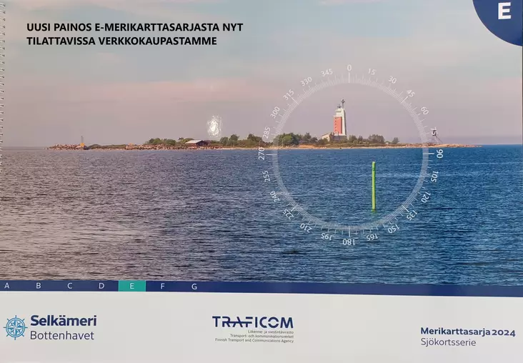 Karttasarja E SELKÄMERI/POHJANLAHTI Painos 2024 - Veneilykartat - 7948 - 1