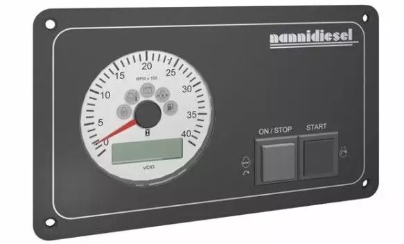 Nanni Diesel Mittaritaulu A4 Panel Flybridge 12V - Sisäperämoottorin Sähköosat - 41138 - 1