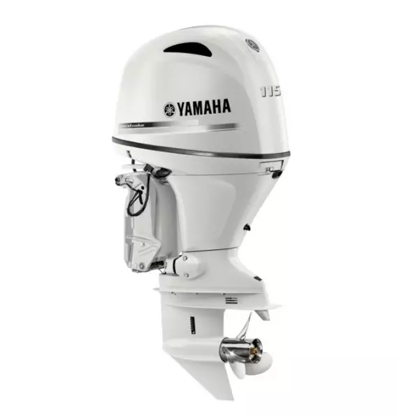 Perämoottori Yamaha F115 LB pitkä sähkökäynnistys trimmi valkoinen - Yamaha perämoottorit - 50279 - 1