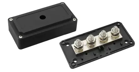 Heavy Duty BusBar kytkentäkisko 4x10mm - Venesähkön asennustarvikkeet - D160009 - 1