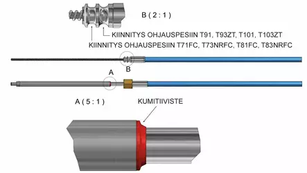 M90 MACH OHJAUSKAAPELI 9' - Lowrance vene-elektroniikka - M9513025409 - 2