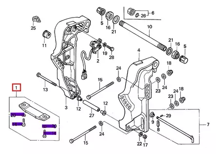 Anodi Alumiini Honda Lyhyt malli Honda BF35A BF40A BF40D BF45A BF50A BF50D BF60A - Varaosat ja lisävarusteet - 52579 - 1
