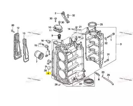 Anodi/Anode Honda Moottorianodi Alumiini - Perämoottorin tarvikeosat - 51309 - 1