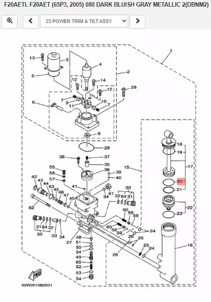 O-Rengas Power Trim/Tilt/O-Rengas Trimmiin Yamaha - Yamaha muut - 25769 - 2