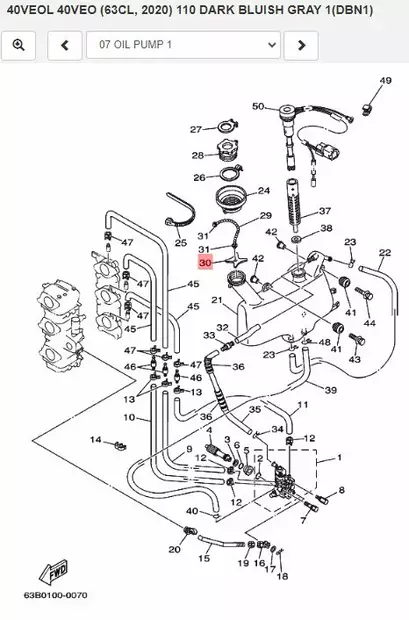 Öljytankin Korkin Lukitsin/Washer Special 2 Yamaha - Yamaha muut - 12829 - 2