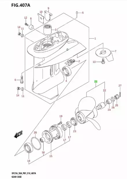 Potkuri/Propeller Suzuki (3X10-1/4X12) DF25 DF30 DT20 DT30 - Potkurit - 40779 - 2