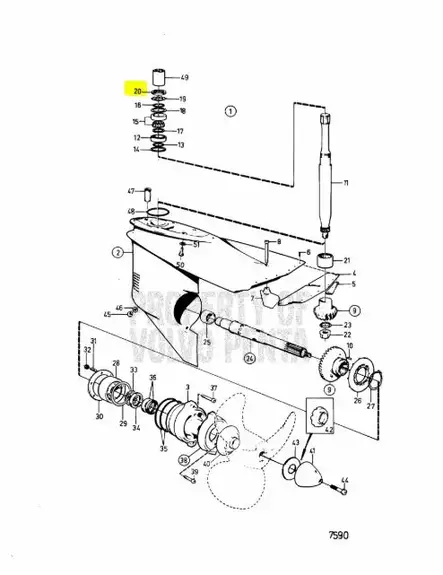 Pyörömutteri - Sisäperämoottorin osat - 7139 - 2