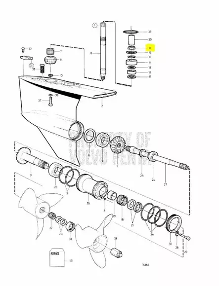 Pyörömutteri/Round Nut Volvo DP-D1 1.68 - Sisäperämoottorin osat - 43019 - 2
