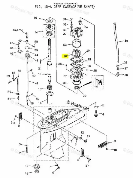 Siipipyörä/Impeller Tohatsu 60-140hv (3C7-65021-1) - Tohatsu osat perämoottoreille - 42899 - 2