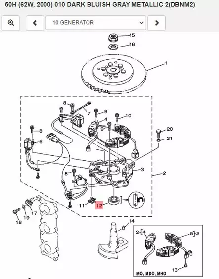 Stefa Kampiakseli/Oil Seal Generator (23 X 38 X 7-648) - Yamaha muut - 7239 - 2