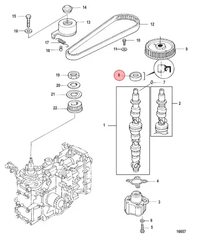 Stefa/Oil Seal Mercury/Tohatsu 18x35x7.8mm 6-30hv (3H8-07025-0) - Mercury/Mercruiser osat - 50479 - 1